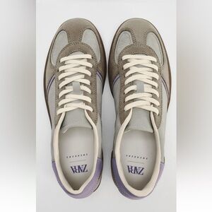 Zara Gray and Purple Women's Sneakers